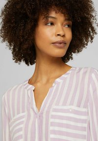 TOM TAILOR Bluse - lilac offwhite stripe