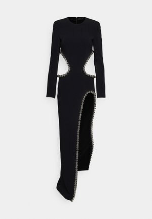David Koma METAL BALLS WAIST & BACK CUTOUT OPEN LEG GOWN - Occasion wear - black/silver