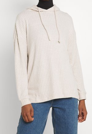 Felpa con cappuccio - beige