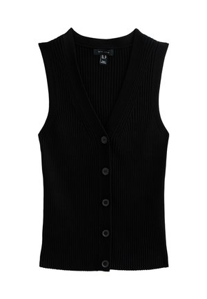 New Look BUTTON FRONT - Bodywarmer - black