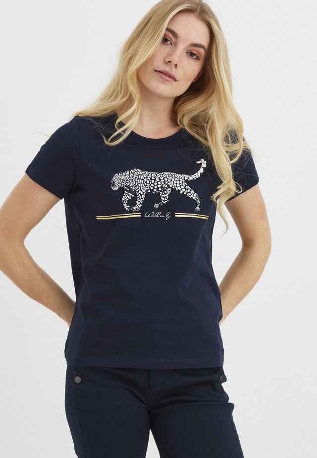 T-shirt print - navy blazer