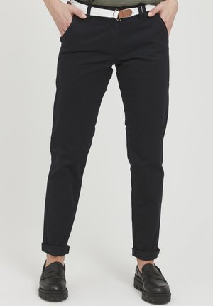 OXCHAKIRA - Chinos tipa bikses - black