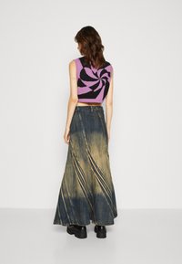 Jaded London FRILLED SKIRT WITH FELL SEAMS  - Farkkuhame - blue