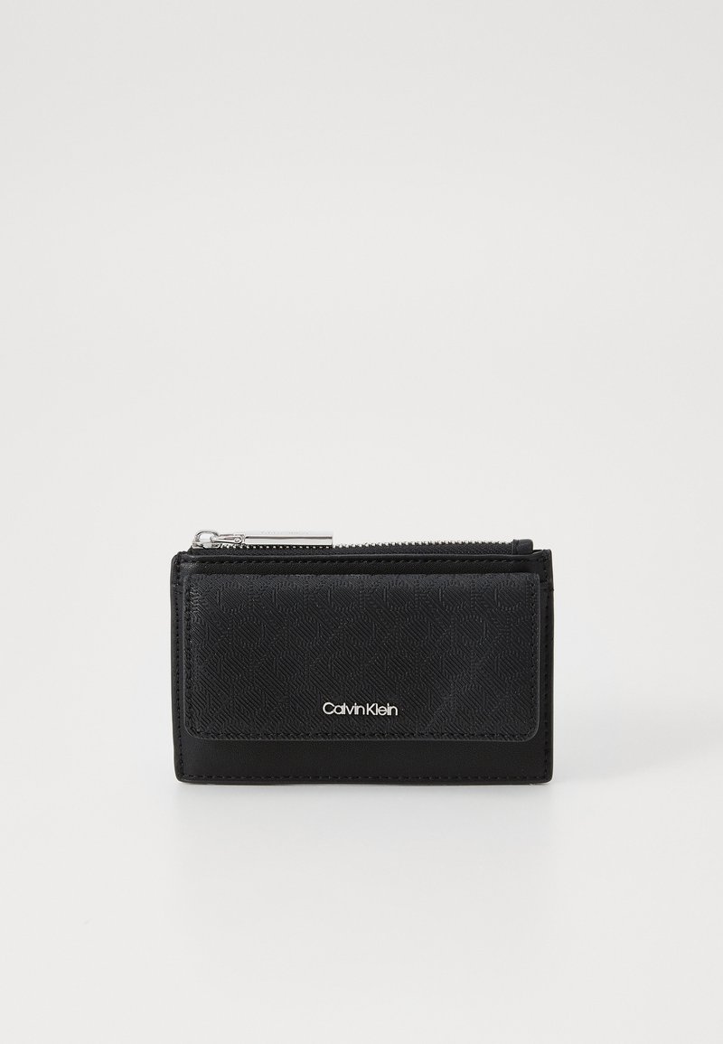 Calvin Klein MUST ZIP FLAP  - Lommebok - black mono