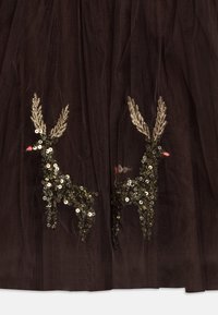 happy girls DRESS DETAILS SKIRT WITH SEQUIN REINDEERS - Vardagsklänning - gold