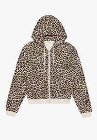 Felpa con zip - beige