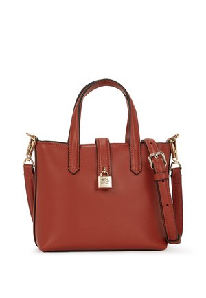 AUTOGRAPH PADLOCK MINI TOTE - Handbag - red