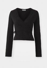 WRAP CARDIGAN - Kardigan - black