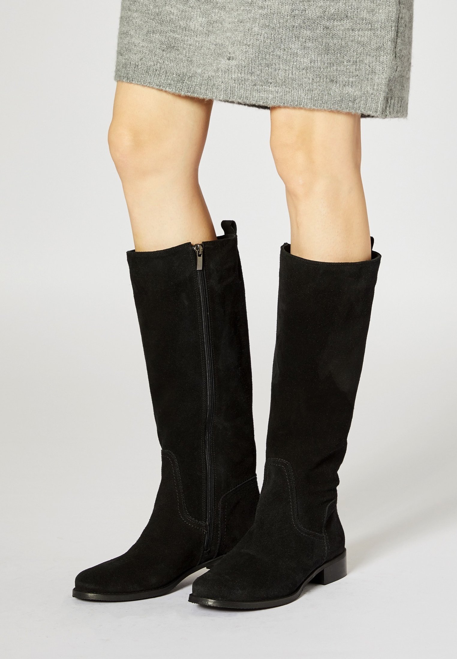 Svarta Stövlar & kängor | Dam Storlek 38 | Rea på Zalando.se Simply Be WIDE FIT SALLY KNEE HIGH WEDGE BOOT Stövlar med