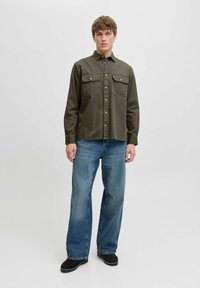 Jack & Jones ETRAVIS  - Majica - dusty olive