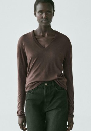 Pullover - dark brown