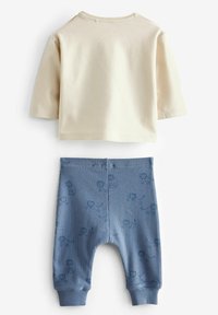 Next 2 PIECE SET - Legingi — bikses - blue white lion