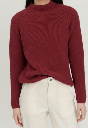 Jersey de punto - mottled light red