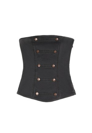 Bershka, Top - dark grey