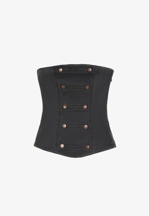 Bershka, Débardeur - dark grey