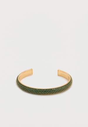 ESSENZA PAVE BANGLE - Armband - yellow gold-coloured/emerald