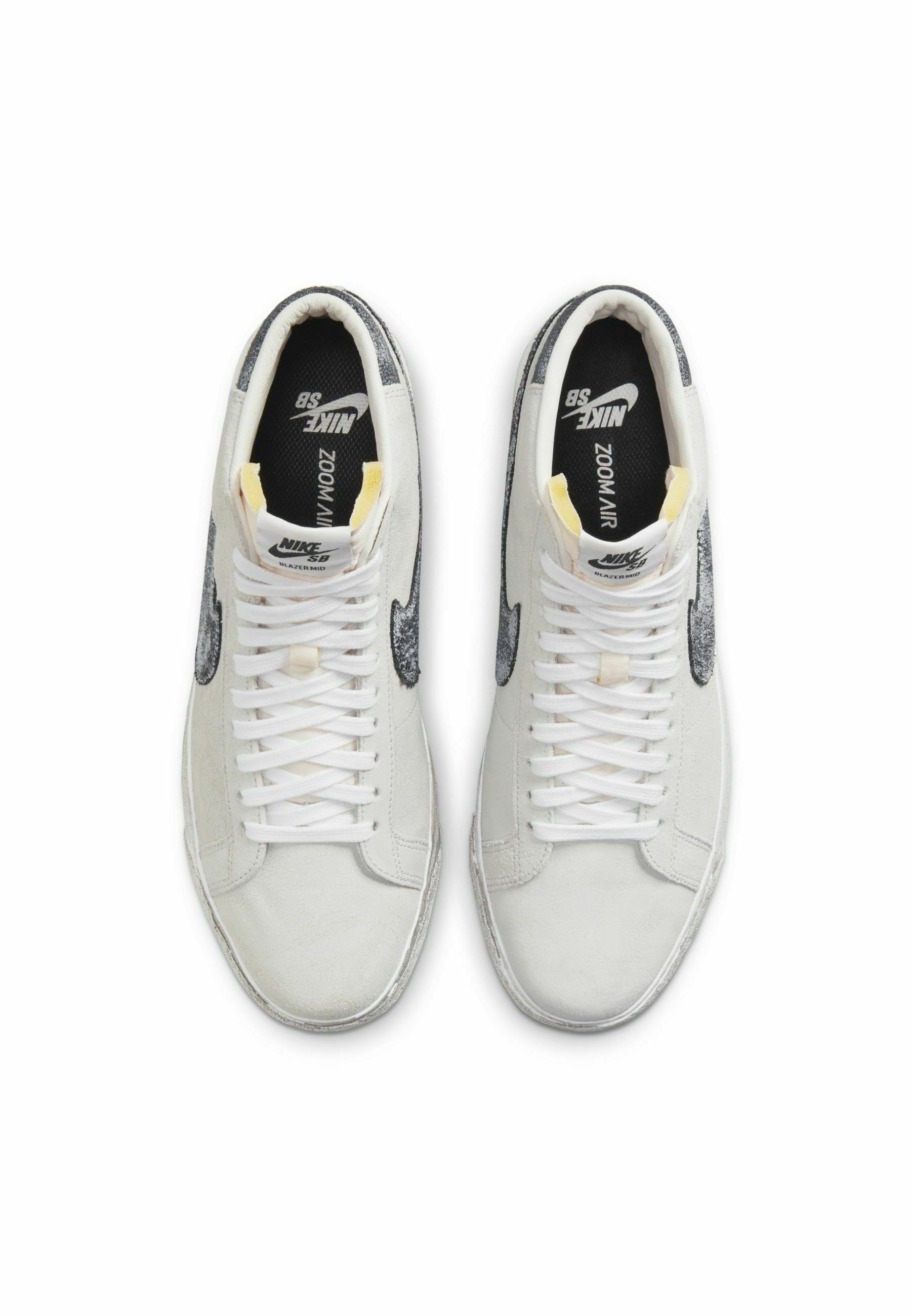 Nike SB SKATEBOARDSKO ZOOM BLAZER MID PREMIUM - Skateschoenen - grey  fog/white/black/Grijs - Zalando.nl