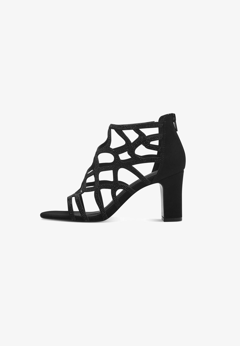 s.Oliver Sandales à talons hauts - black