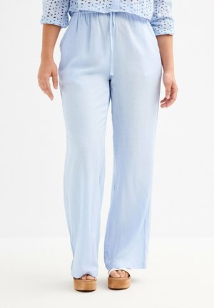 FLUIDO ANCHO CON - Pantalones - azul