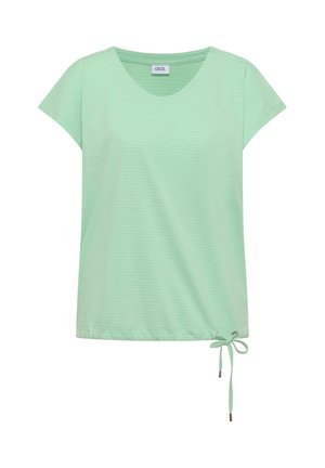 Cecil, DROP-SHOULDER SHIRT WITH CUT-OUT-DETAIL - T-shirt con stampa - juicy lime