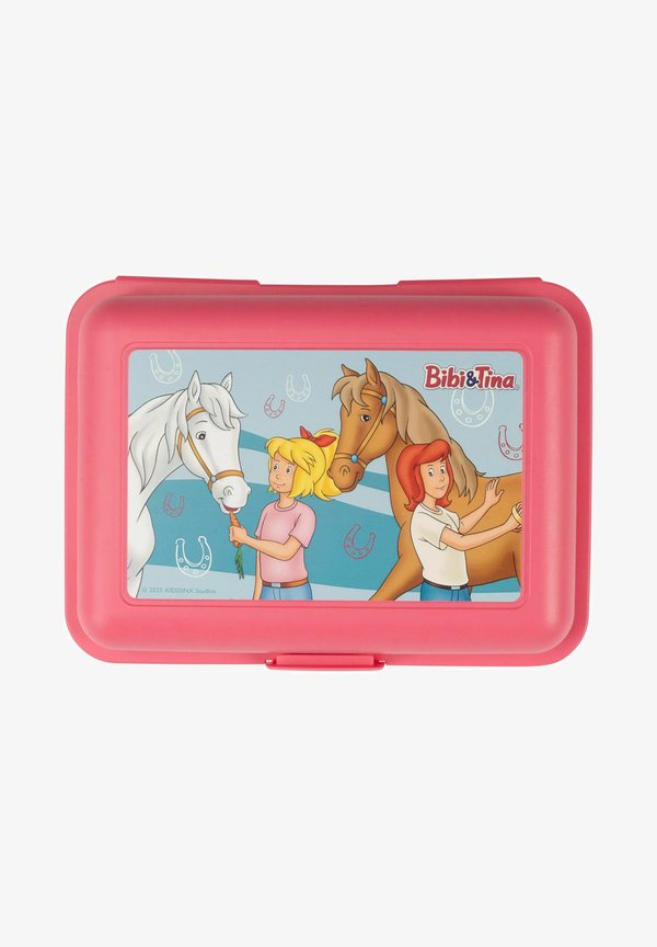 BIBI TINA PFERDE MIT TRENNWAND – Brotdose – rosa
