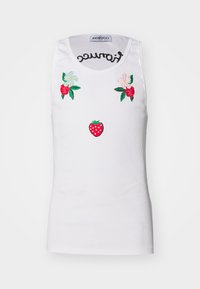 EMBROIDERED TANK - Top - white