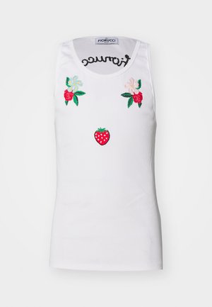 Fiorucci EMBROIDERED TANK - Top - white