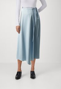 HUGO ROTI - Falda cruzada - light blue