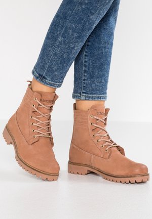 Blackstone Snørestøvletter - beige