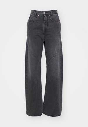 PANTS 5 POCKETS - Avar lõikega teksad - grey