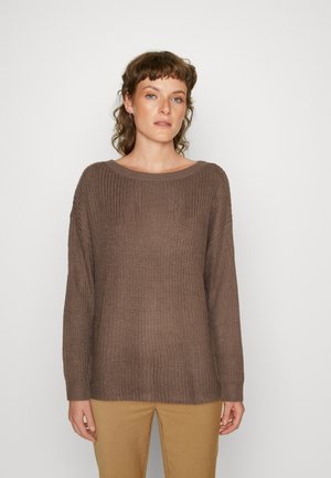 LASCANA LAUFMASCHE - Strickpullover - brown