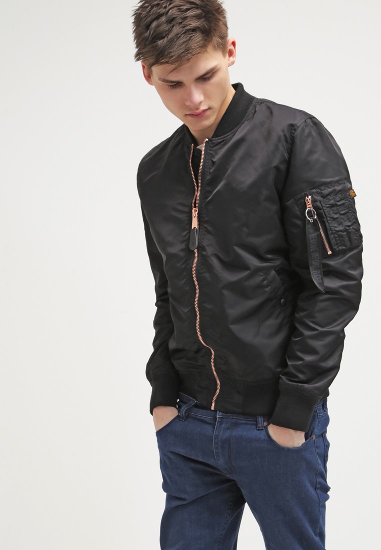 Alpha Industries - MA-1 VF LW - Giubbotto Bomber - black kopper, Ingrandire