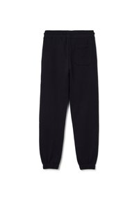 Schwarze Jogginghose mit elastischem Bund und Bundabschlüssen, ausgestattet mit einer einzigen Gesäßtasche auf der rechten Seite.