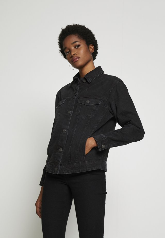 VMKATRINA LOOSE JACKET MIX - Jeansjacke - black