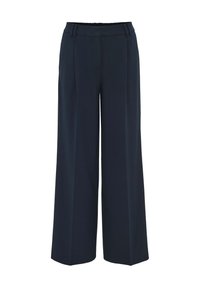 HIGH RISE EXTRA LONG WIDE FIT - Stoffhose - coal blue