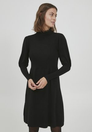 DEDINA - Stickad klänning - black