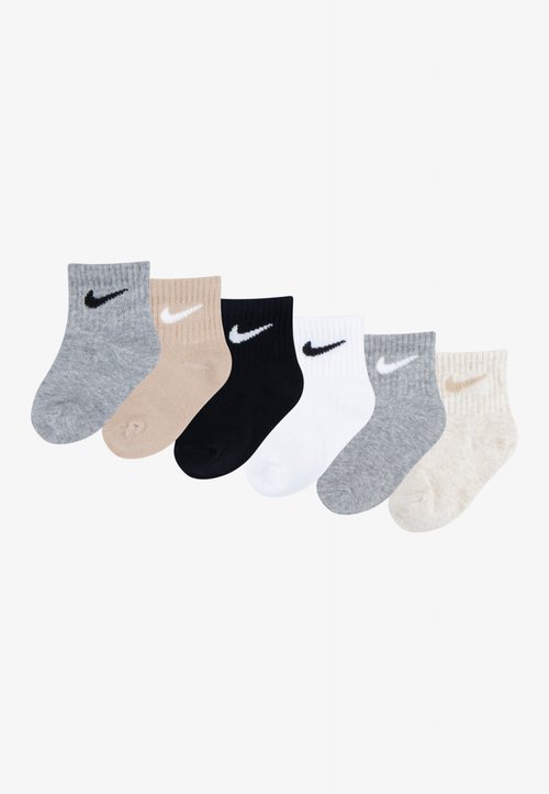 Nike Sportswear INFANT ANKLE 6 PACK UNISEX - Șosete - dark grey heather/black
