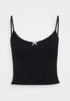 ONLPOPPY HEART SINGLET - Φανέλα - black