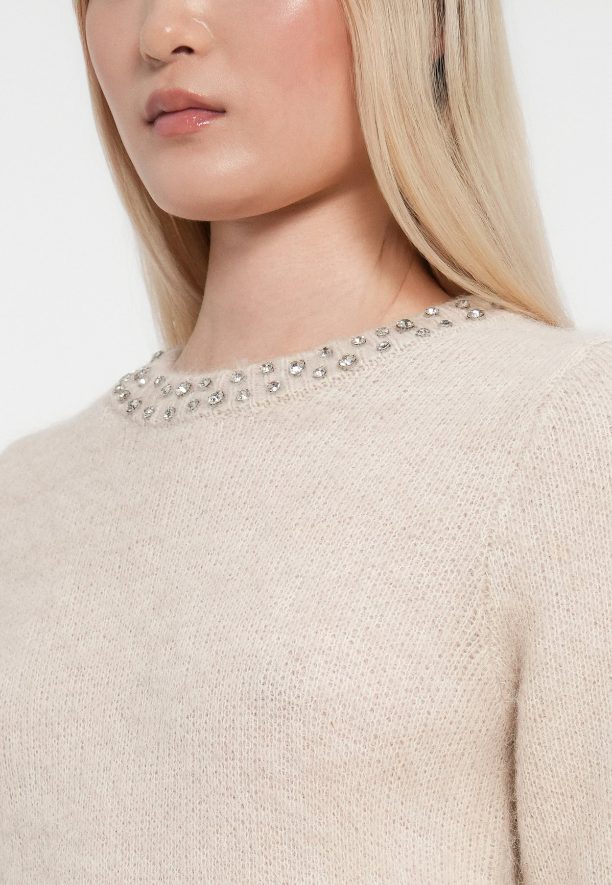 ONLRINA LIFE RHINESTONE O NECK