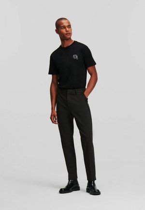 KARL LAGERFELD CLASSIC FIT PUNTO - Oblekové nohavice - dark grey m