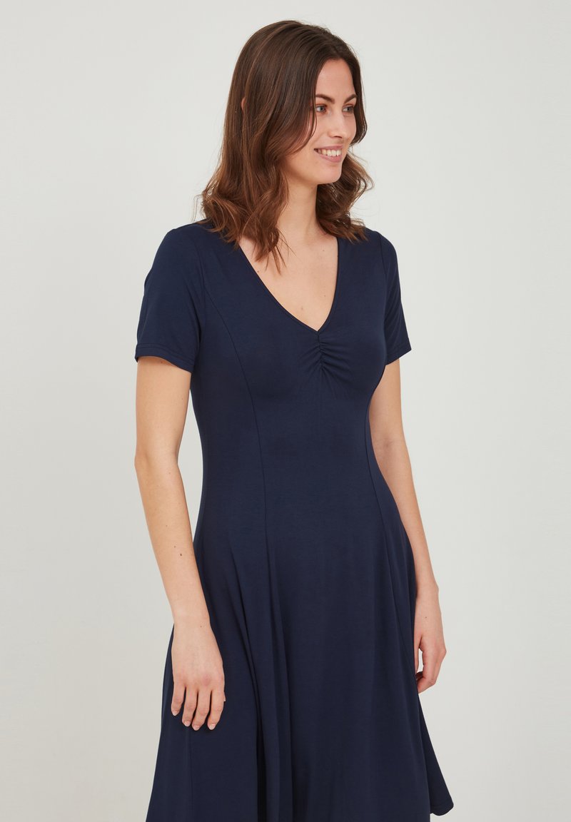 Fransa - FRAMDOT 5 DRESS - Robe en jersey - navy blazer, Agrandir