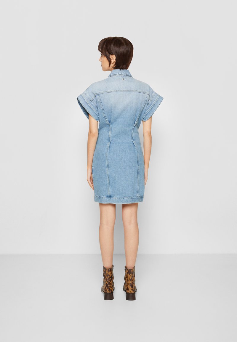 Damen Kleider | Dondup ABITO Jeanskleid chiaro rammendato/blue denim - OK28392 Damen Kleider | Dondup ABITO Jeanskleid chiaro rammendato/blue denim - OK28392