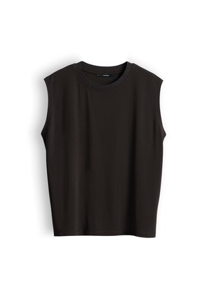 someday., LOOSE SOFT STRETCH - T-shirt basique - dark truffle