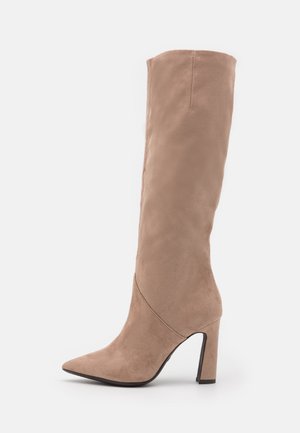 Bottes à talons hauts - taupe