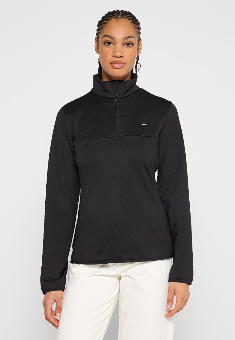 Rains Fleece trui zwart