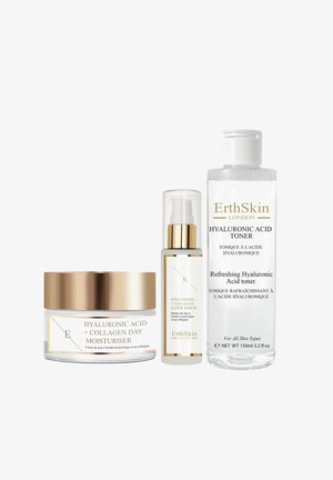 Erthskin London REFRESHING HYALURONIC ACID TONER 150ML SERUM - 60ML DAY CREAM 50ML - Skincare set - multi-coloured