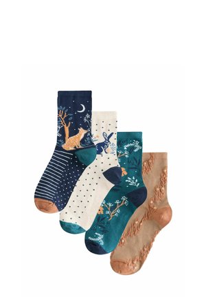 ANKLE 4 PACK - Strumpor - woodland scene