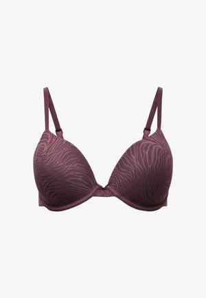 Marks & Spencer, BODY LACE WIRED DEMI CUP BRA (A-E) - Bügel BH - dark aubergine