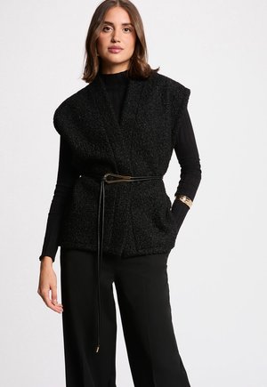 Morgan, MORGAN MORGAN SLEEVELESS JACKET - Chaleco - noir