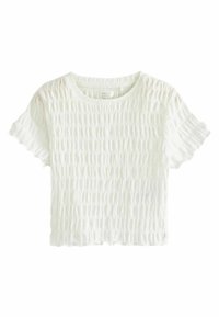 Next - TEXTURED REGULAR FIT - Blusa - white Imagen en miniatura 1